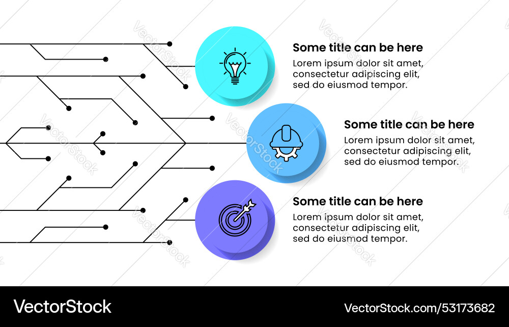 Technology Workflow Template vector image