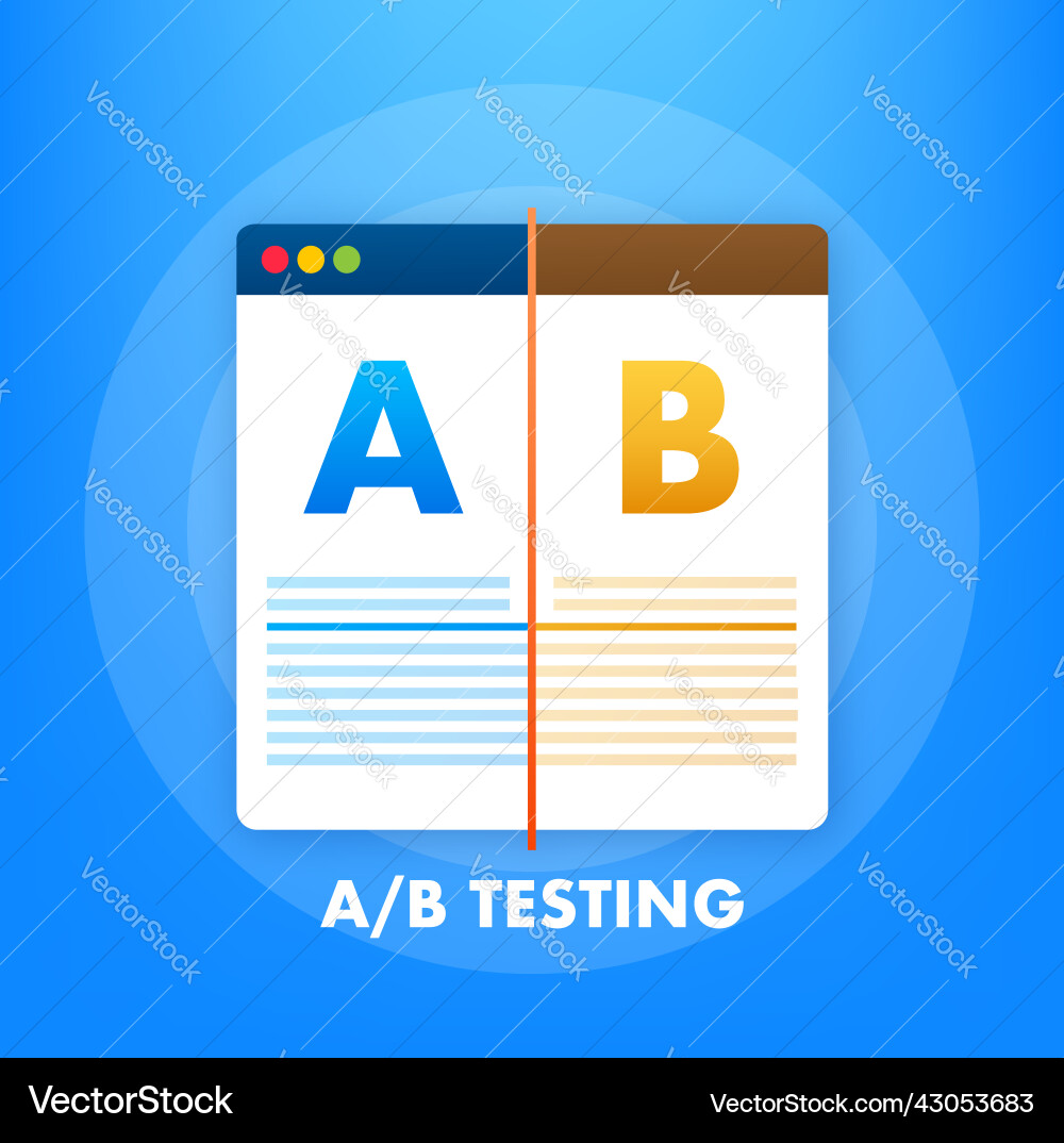 Ab Test Split Test Fehler beheben Benutzer-Feedback Ab Test Split Test Fehler beheben Benutzer-Feedback vektorbild