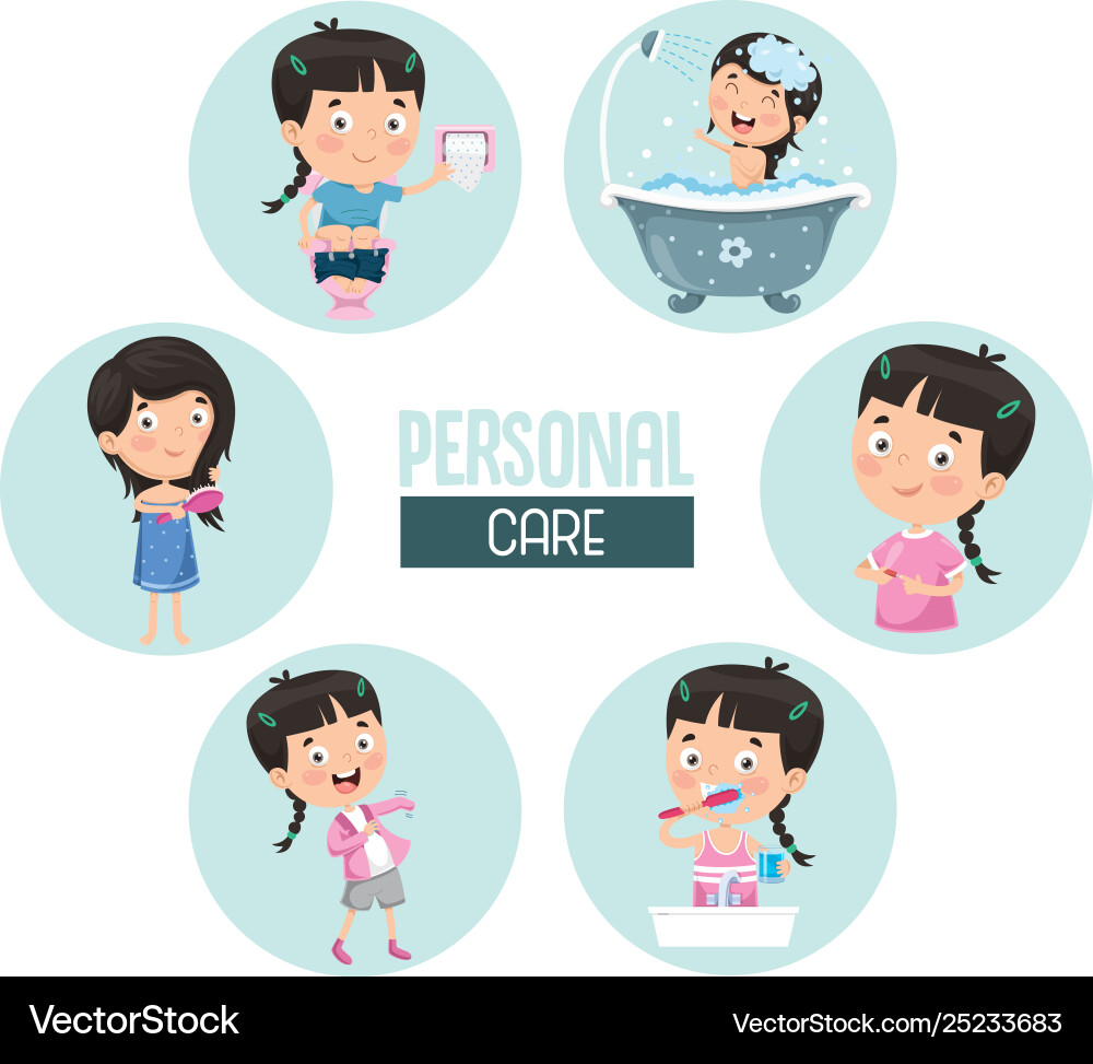 Childcare Hygiene Royalty Free Vector Image