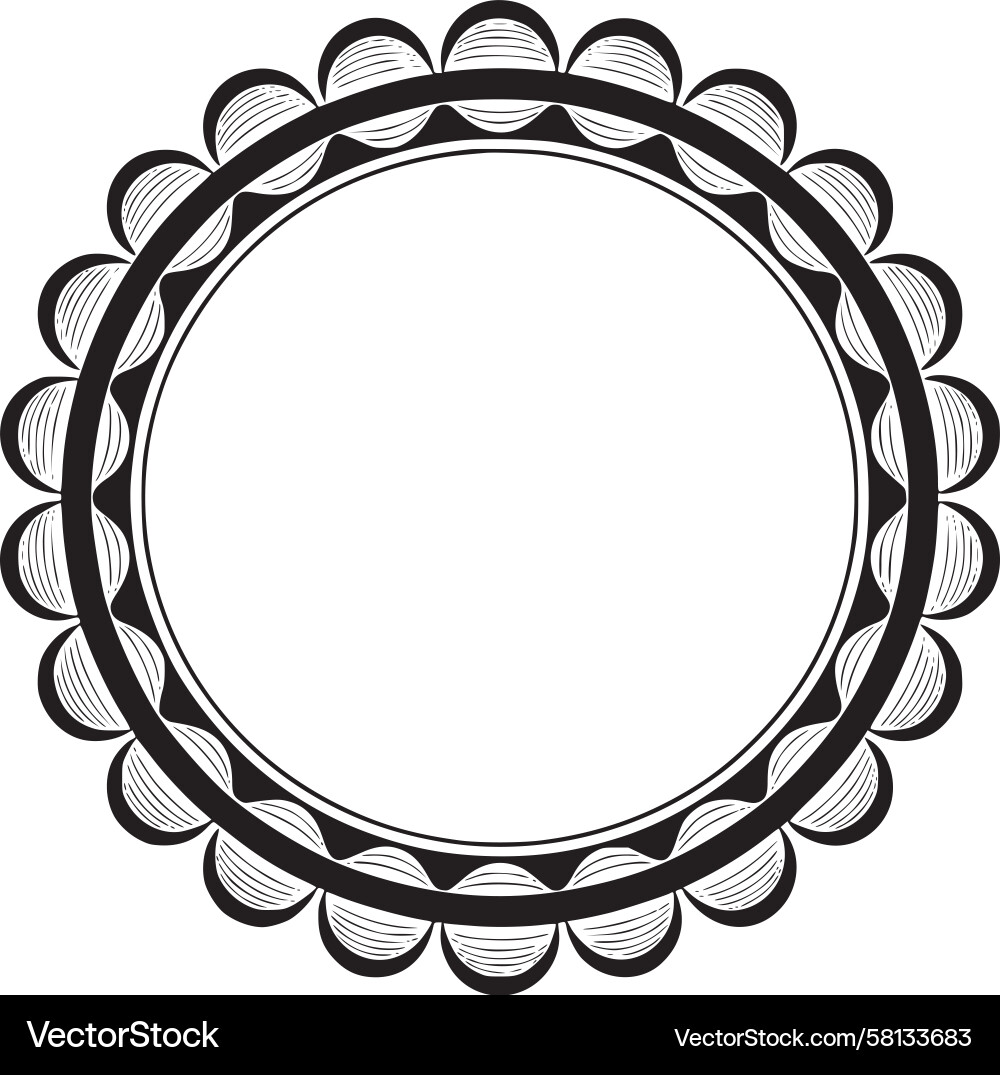 Complex Circular Pattern Vector Image