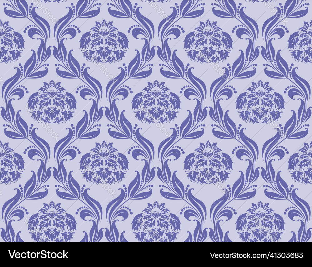 Damask seamless pattern Damask seamless pattern Vector Image