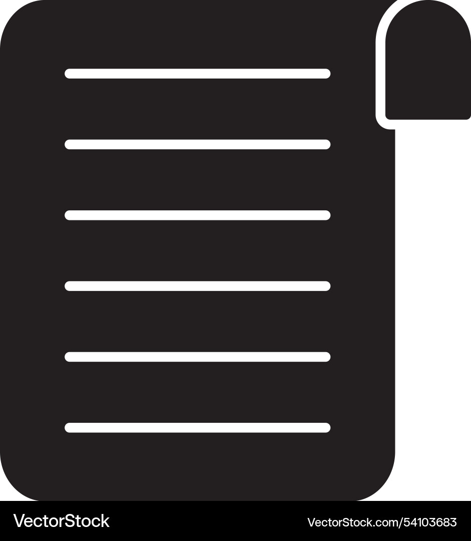 Document glyph icon design Vector Image