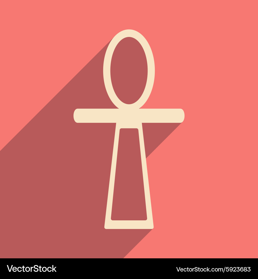 Flat with shadow icon and mobile application Vector Image