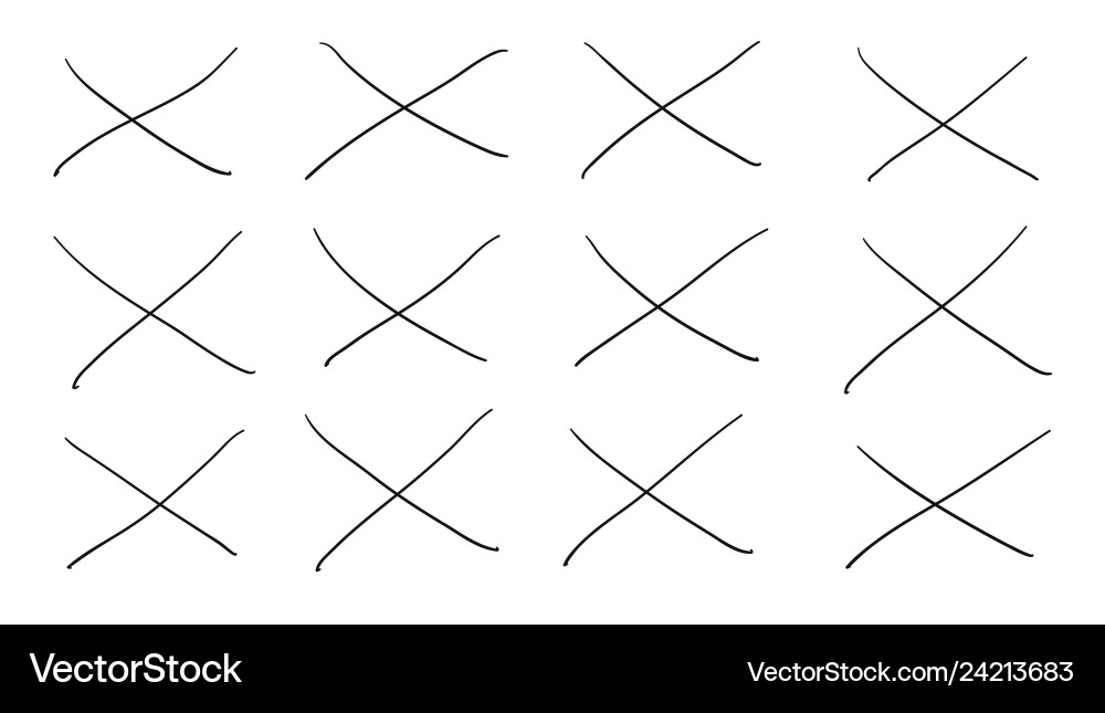 Hand drawn set of objects for design use black Hand drawn set of objects for design use black vector image