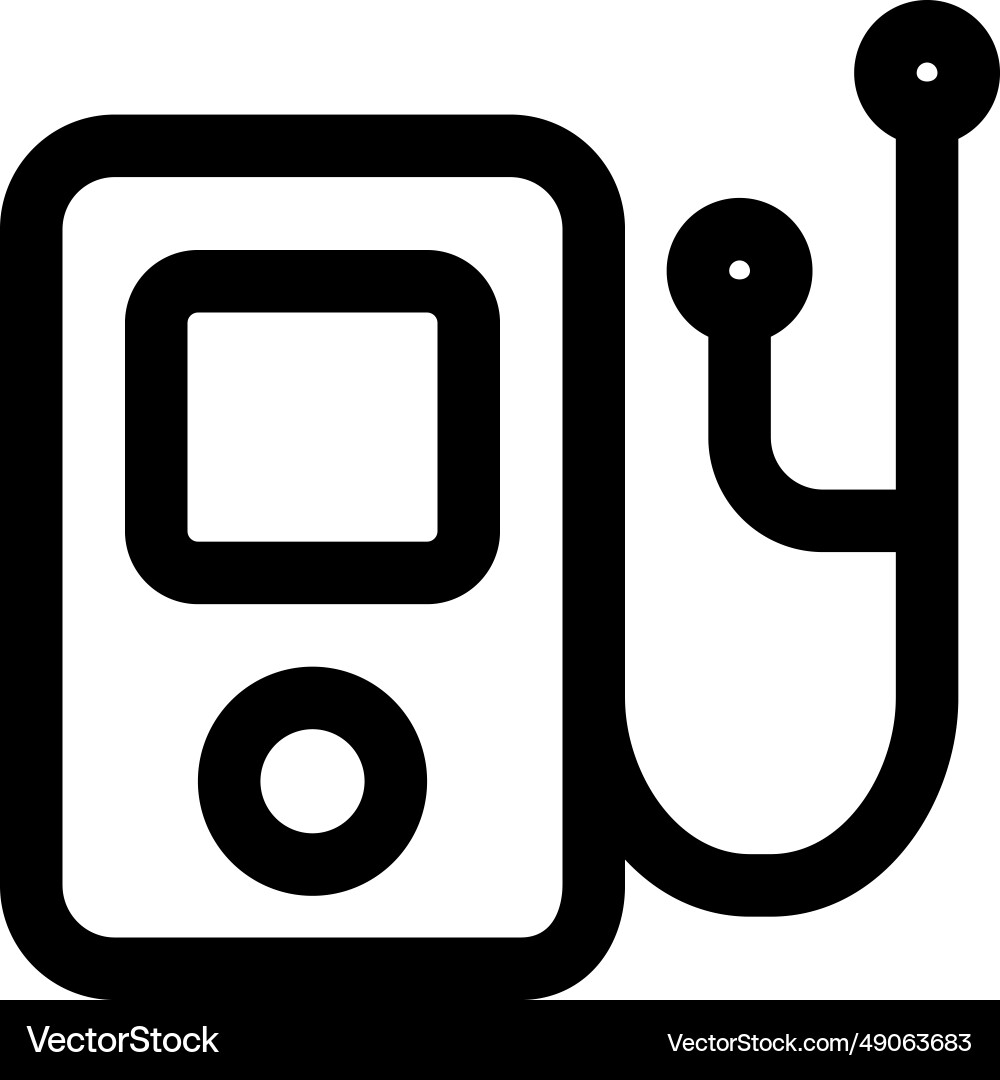 Ipod versatile device for listening audio Vector Image