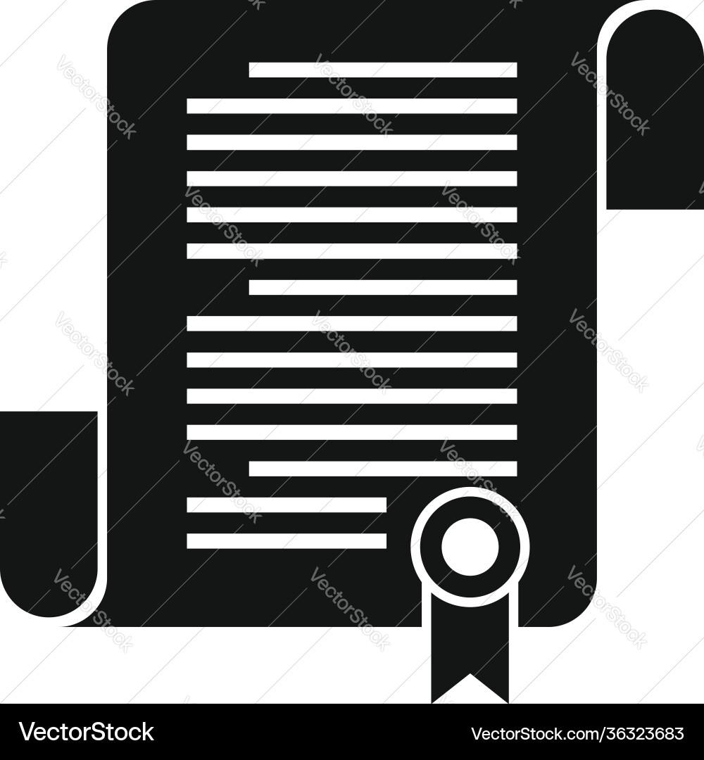 Judge papyrus icon simple style Judge papyrus icon simple style vector image