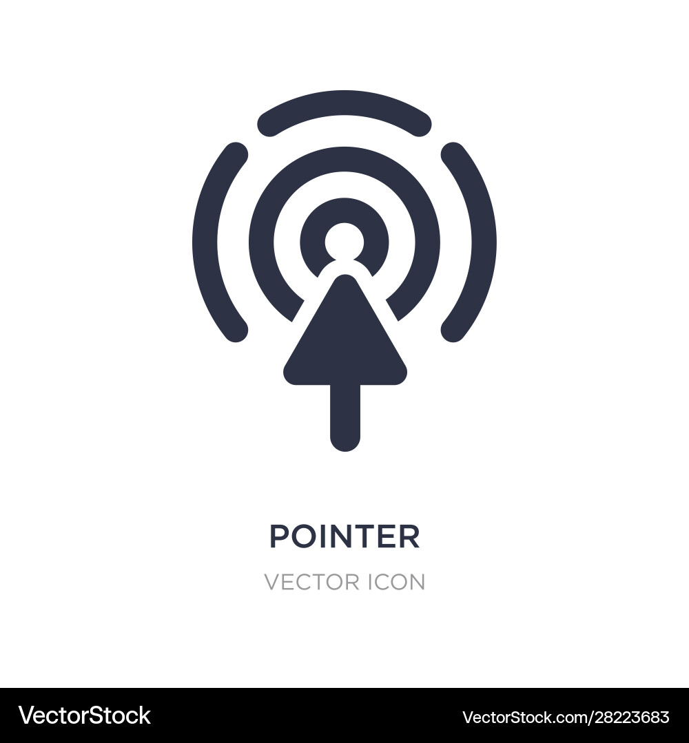 Pointer icon on white background simple element Pointer icon on white background simple element vector image