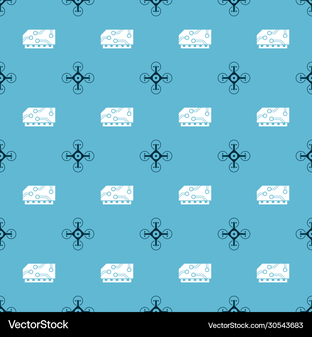 Set drone and ram random access memory Set drone and ram random access memory vector image