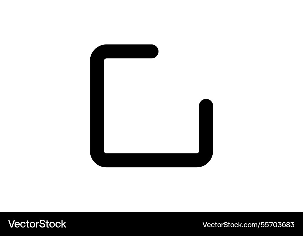 Simple checkbox icon for form and selection vector image