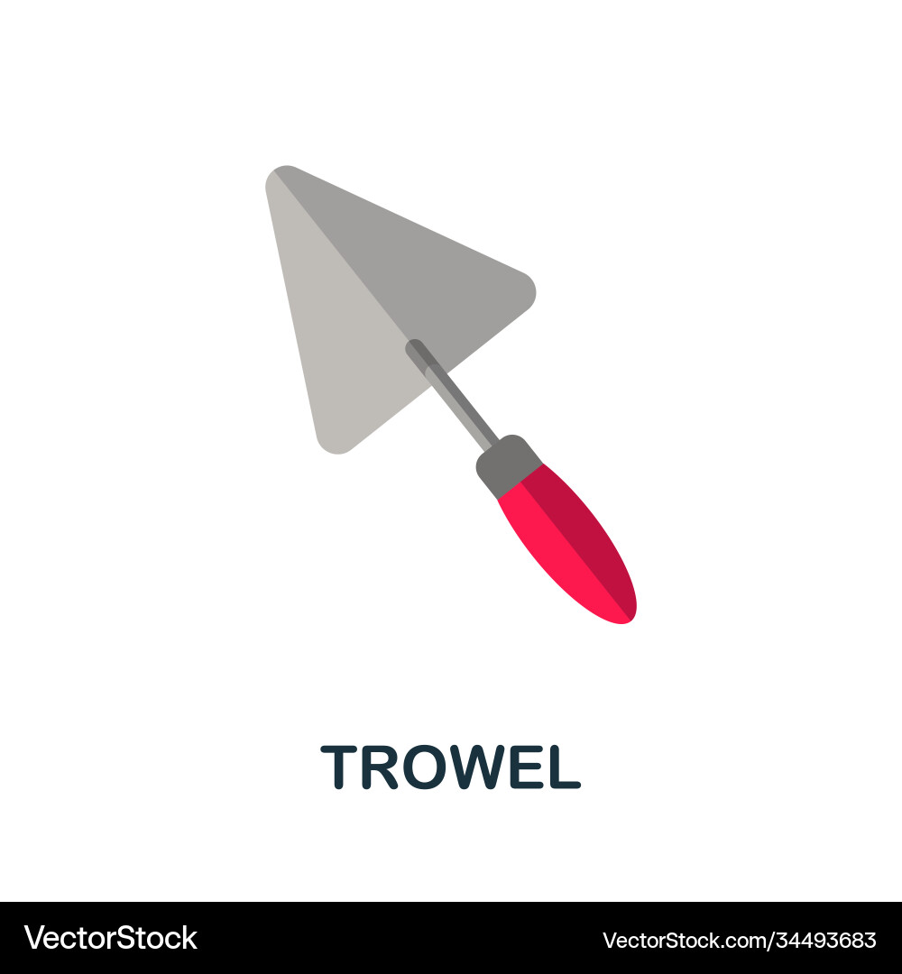 Trowel icon simple element from construction vector image