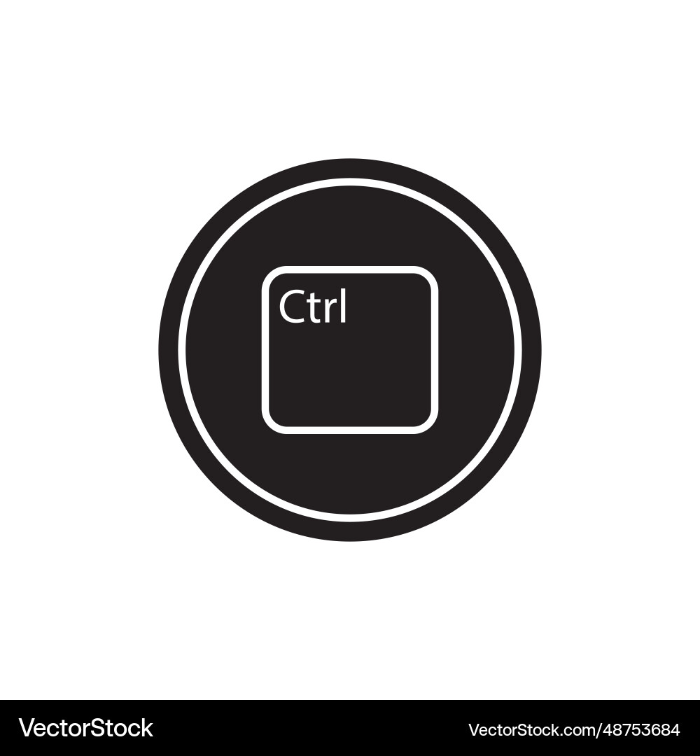 Ctrl key icon Ctrl key icon vector image