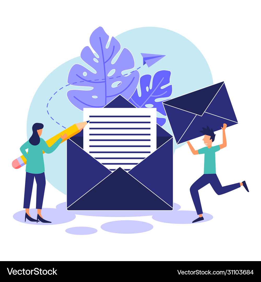 Envelopes with letters receiving sorting Envelopes with letters receiving sorting vector image