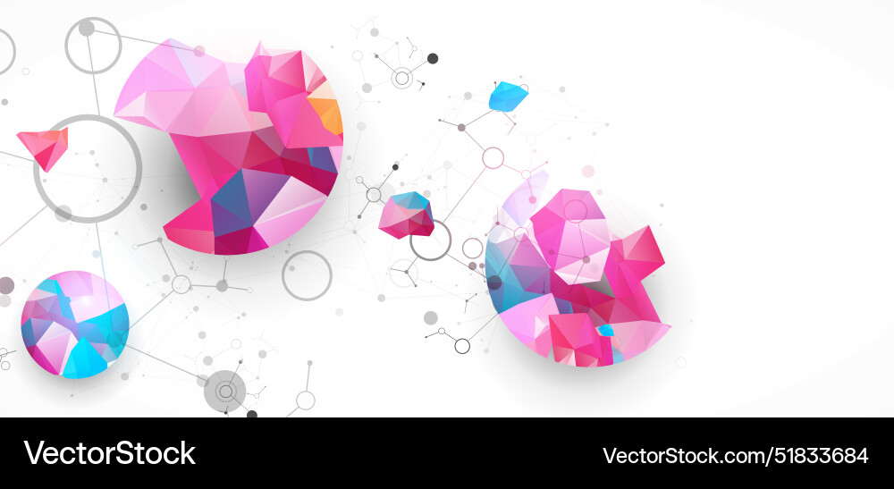 Geometric abstract background with connected line Geometric abstract background with connected line vector image