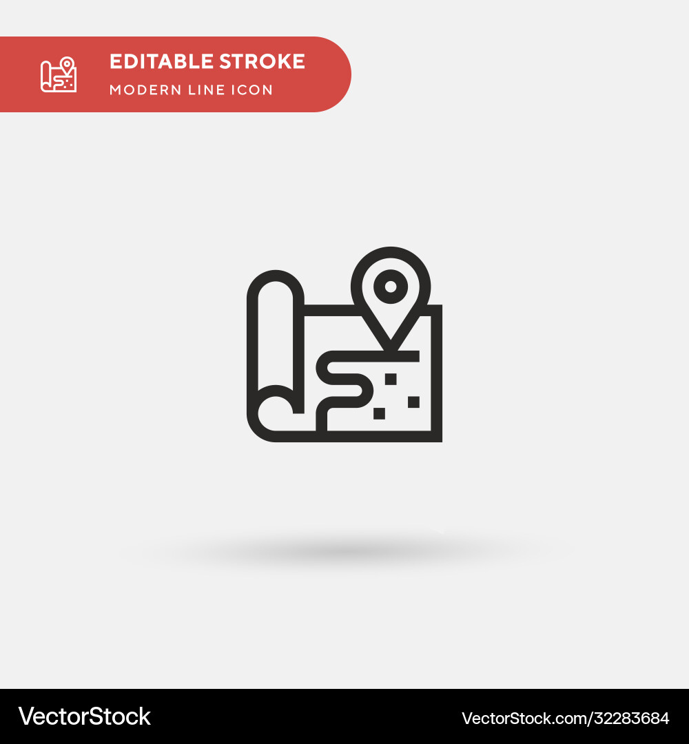 Map simple icon symbol design Vector Image
