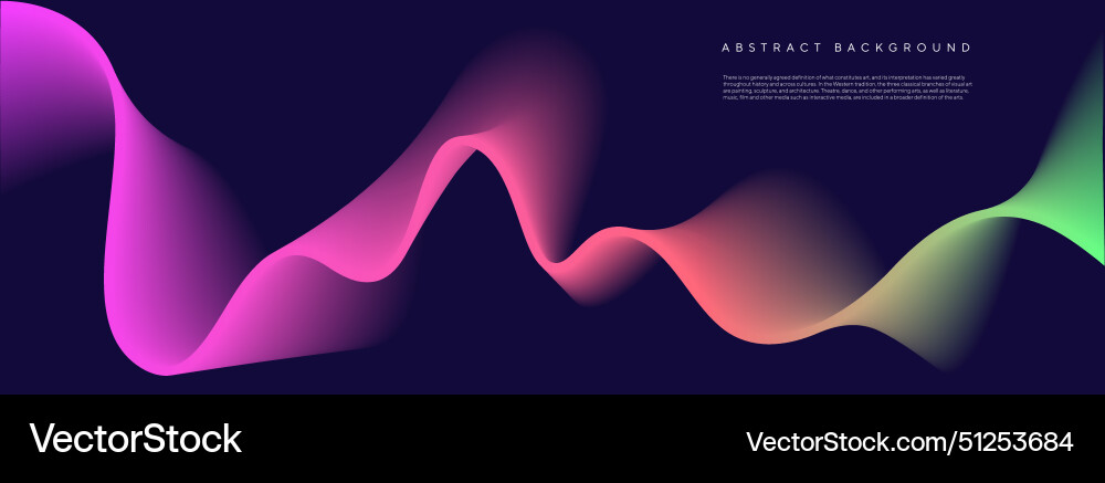 Modern color gradient flowing wave line Modern color gradient flowing wave line Vector Image