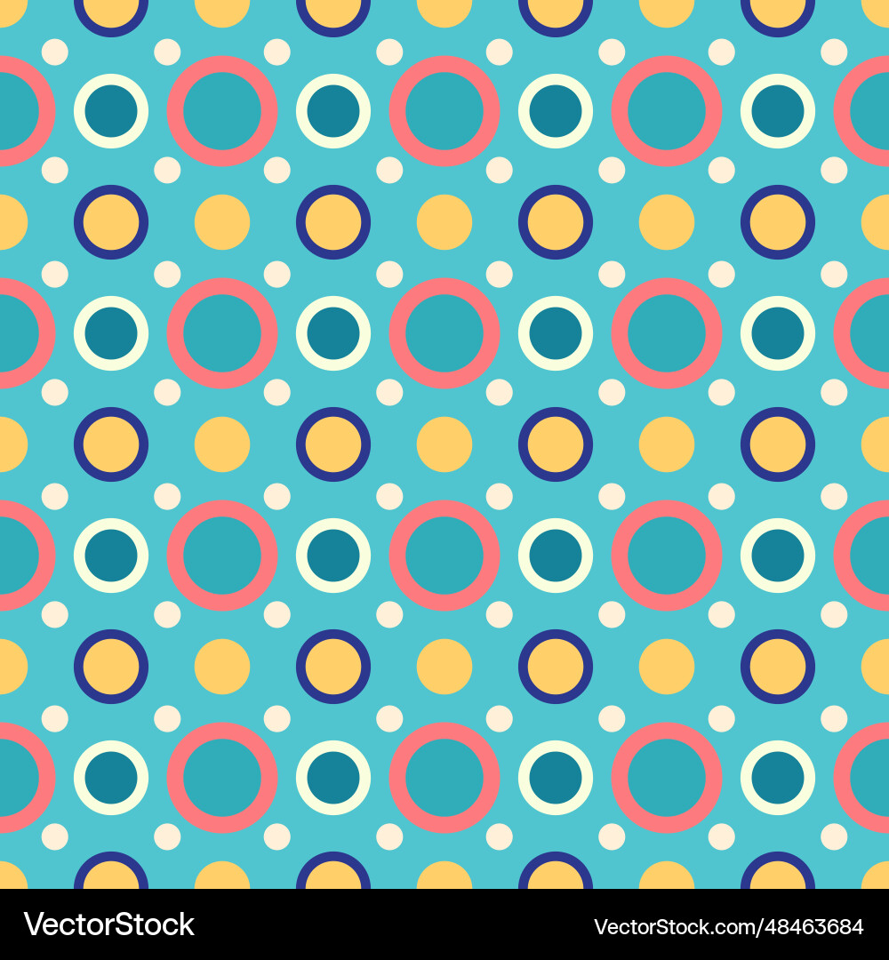 Seamless pattern circle geometric shape design Seamless pattern circle geometric shape design Vector Image