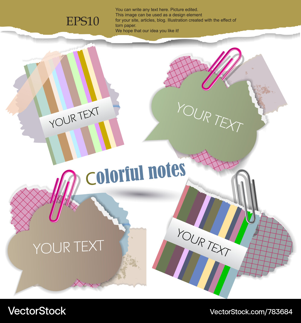 Speech bubble elements vector image