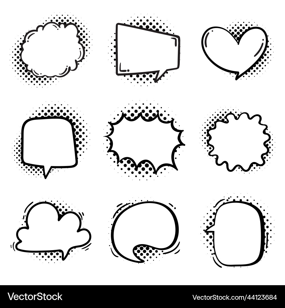 Speech bubble for entering conversation messages Vector Image