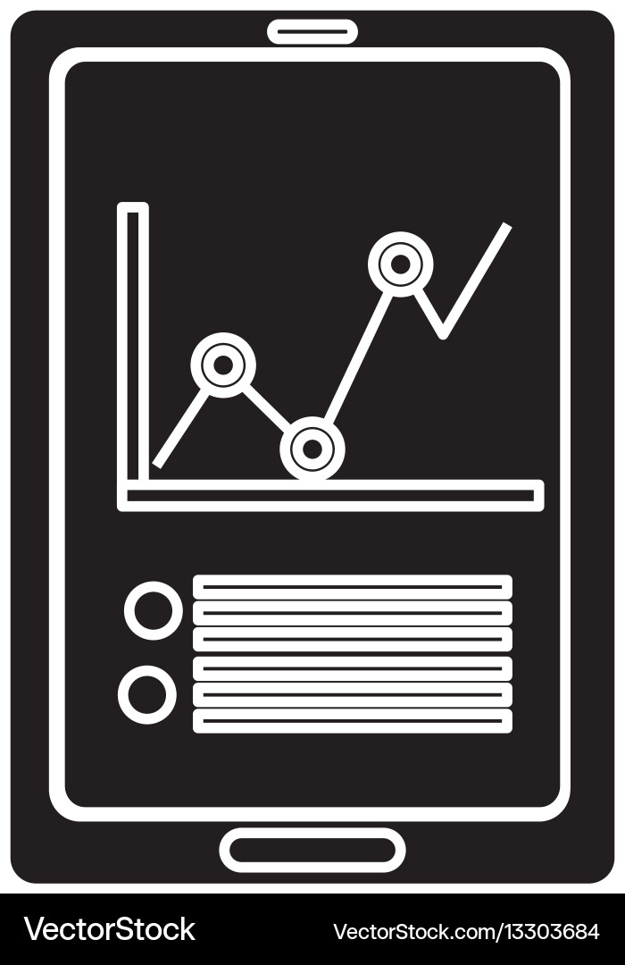 Statistic graph report Vector Image