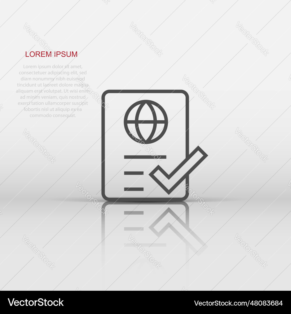 To do list icon in flat style document checklist To do list icon in flat style document checklist Vector Image