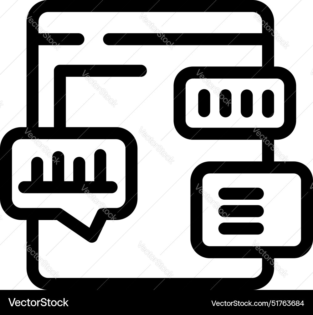 Website traffic analysis showing data chart Website traffic analysis showing data chart vector image