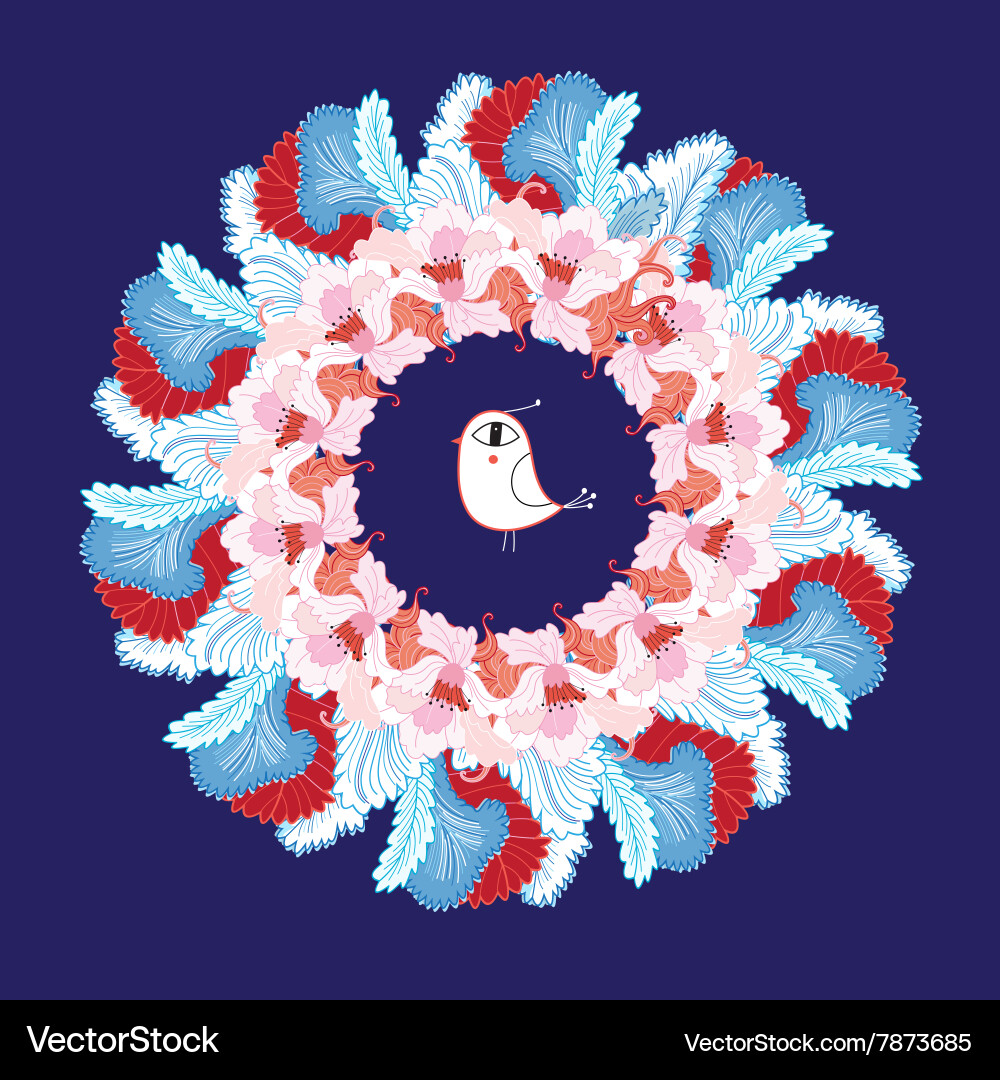Abstract circular element vector image