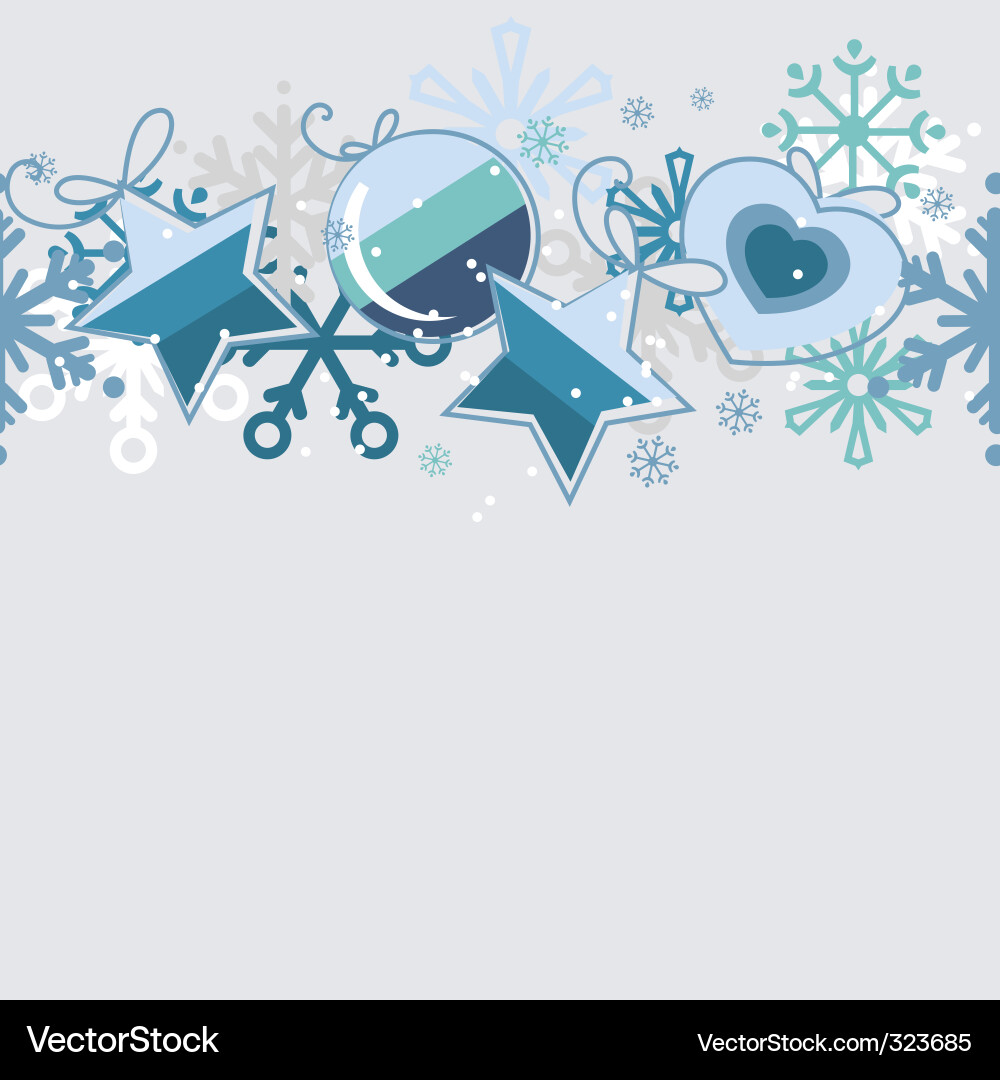 Christmas Snowflake Pattern Vector Image