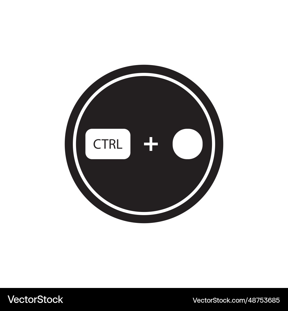 Ctrl key icon Ctrl key icon vector image