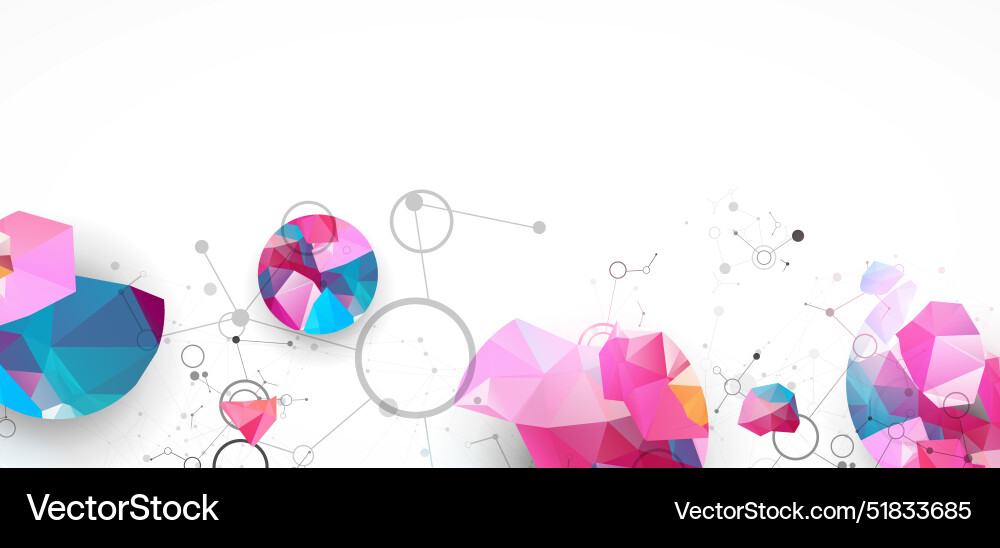 Geometric abstract background with connected line Geometric abstract background with connected line vector image