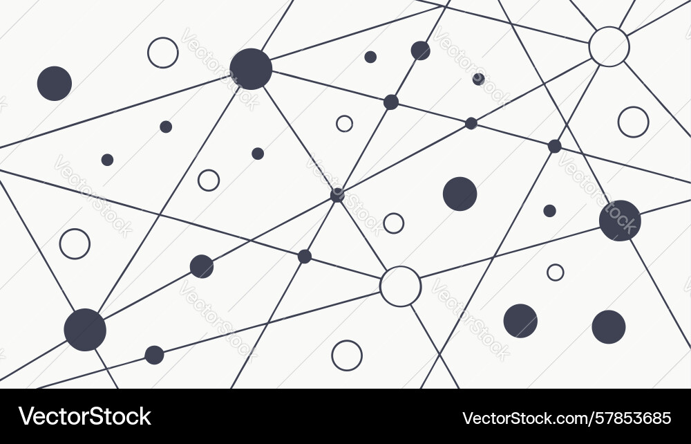 Minimalist network grid pattern for seamless Vector Image
