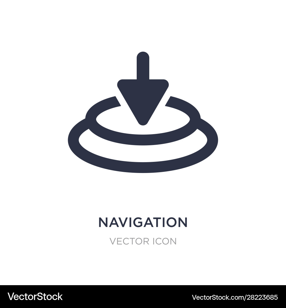 Navigation icon on white background simple Navigation icon on white background simple vector image