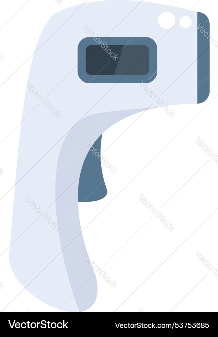 Non contact infrared thermometer showing measuring Non contact infrared thermometer showing measuring vector image