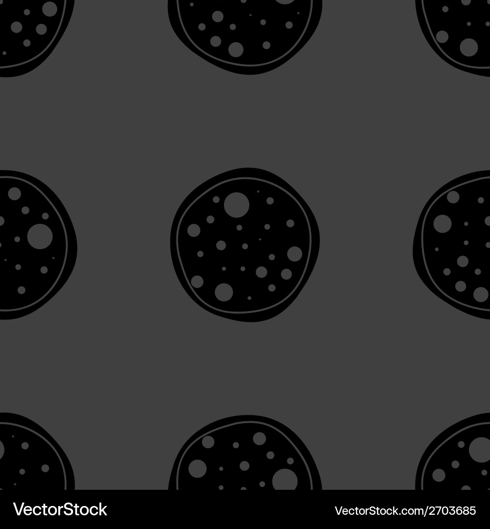Pizza web icon flat design seamless gray pattern Vector Image