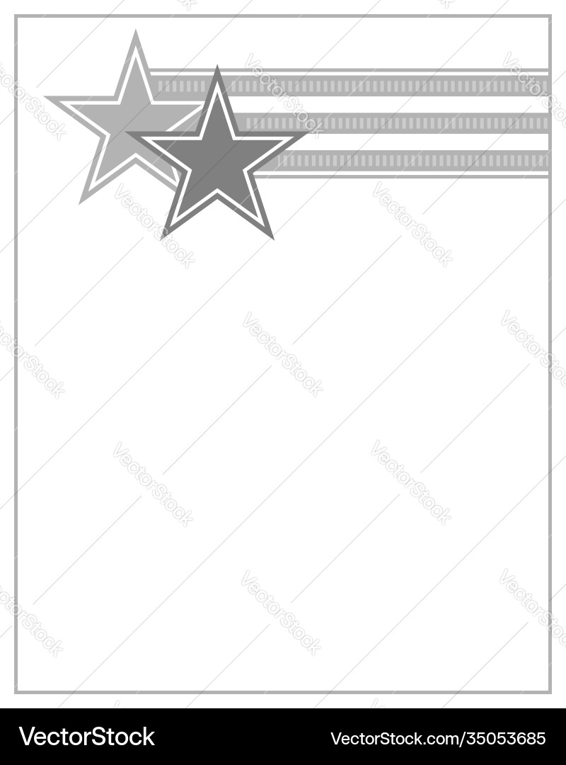 Stars and stripes us flag symbol frame Stars and stripes us flag symbol frame vector image