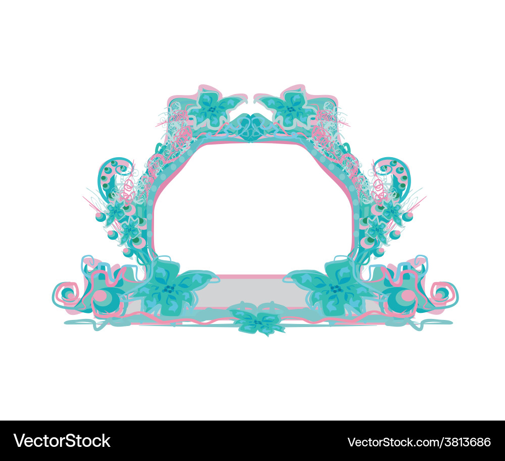 Abstract frame with space for your text vector image