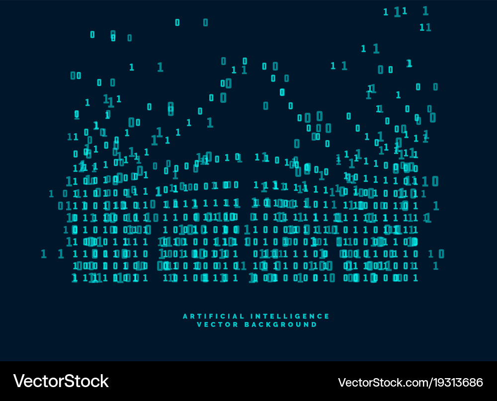 Digital code diagram for technology Vector Image