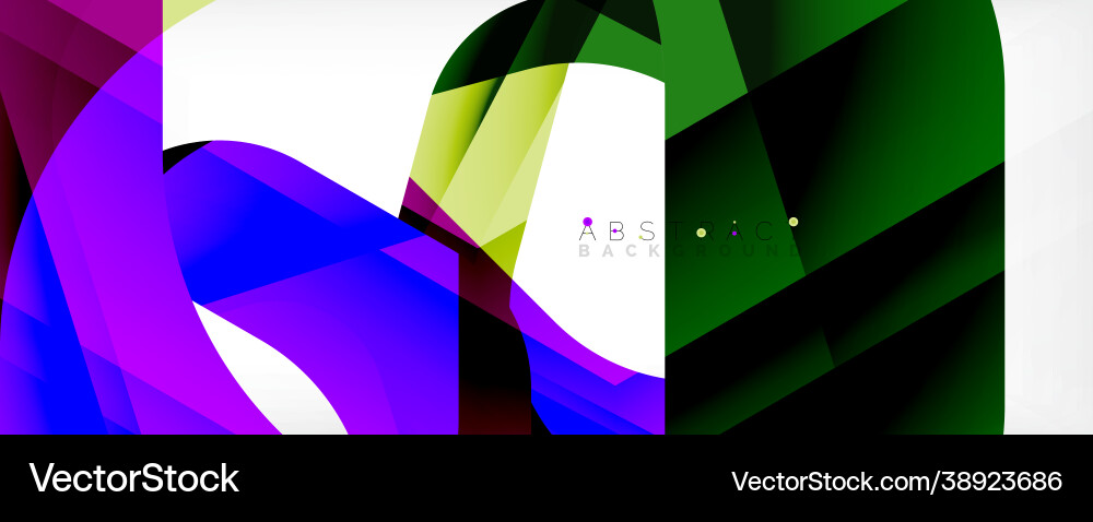 Geometric abstract background - multicolored Vector Image