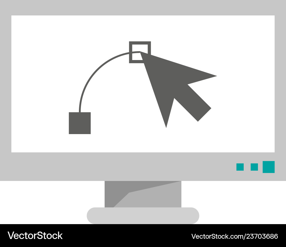 Graphic design computer software Vector Image