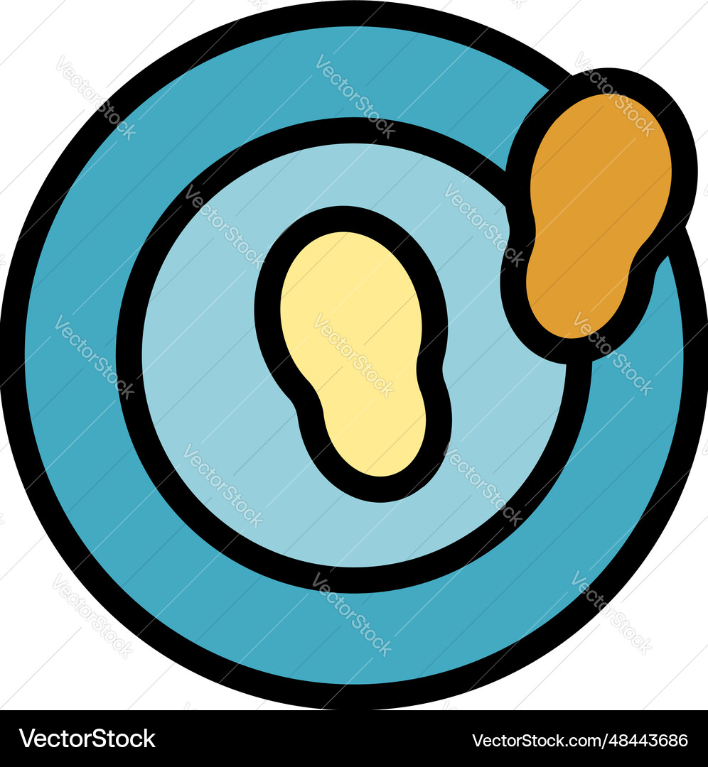Lazy circle icon flat Lazy circle icon flat vector image