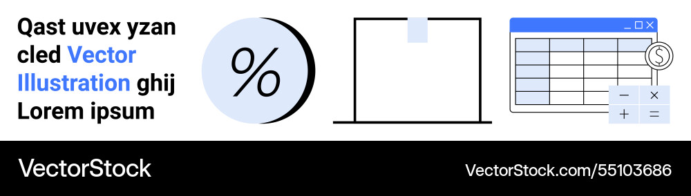 Modern data analysis elements text percentage Modern data analysis elements text percentage vector image