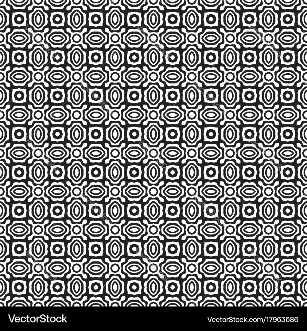 Monochrome abstract seamless pattern vector image