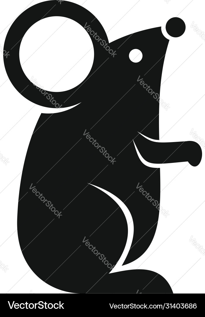 Mouse icon simple style Mouse icon simple style vector image