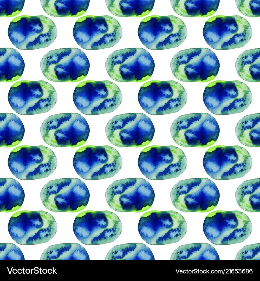 Nahtloses Muster von Aquarell blauen Flecken Nahtloses Muster von Aquarell blauen Flecken vektorbild
