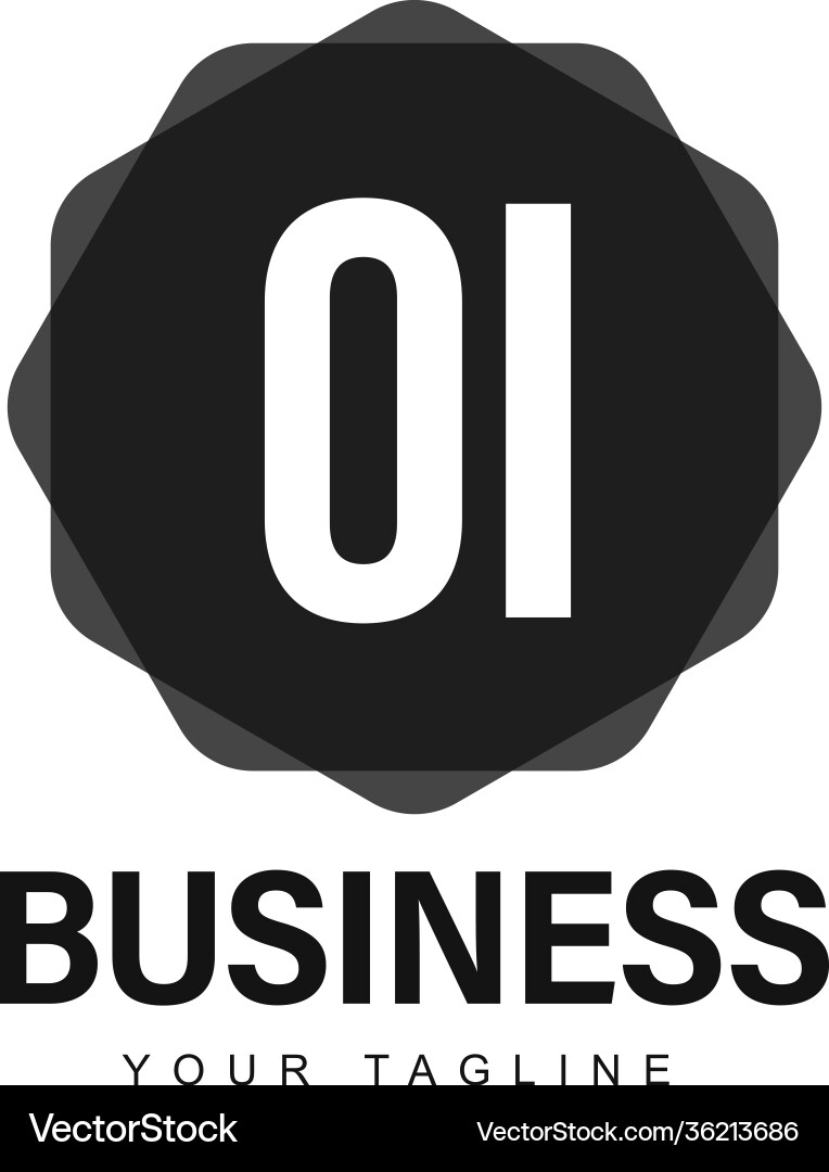 Oi initial a logo design with abstract style Oi initial a logo design with abstract style vector image