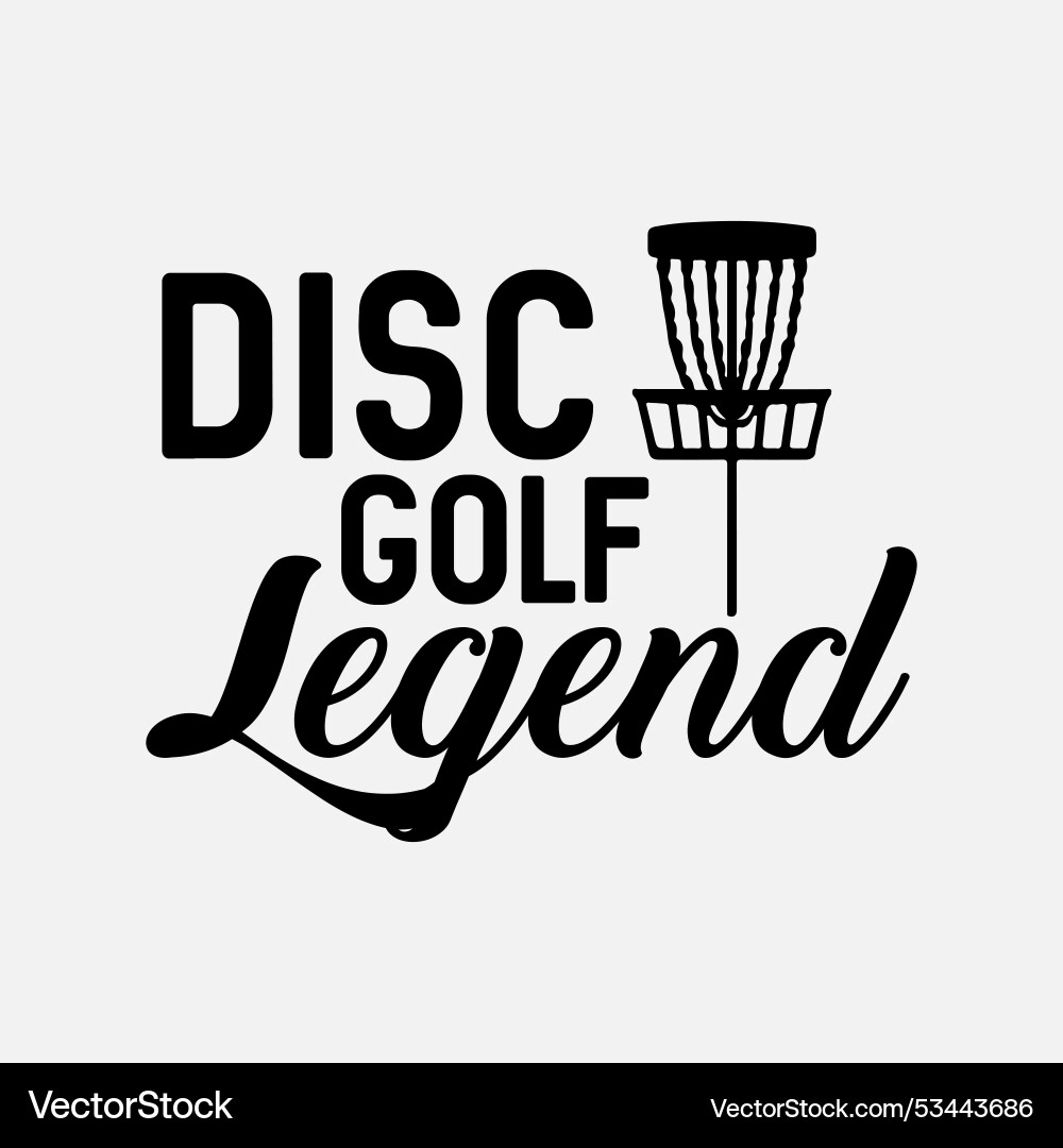 Retro disc golf legend Vector Image