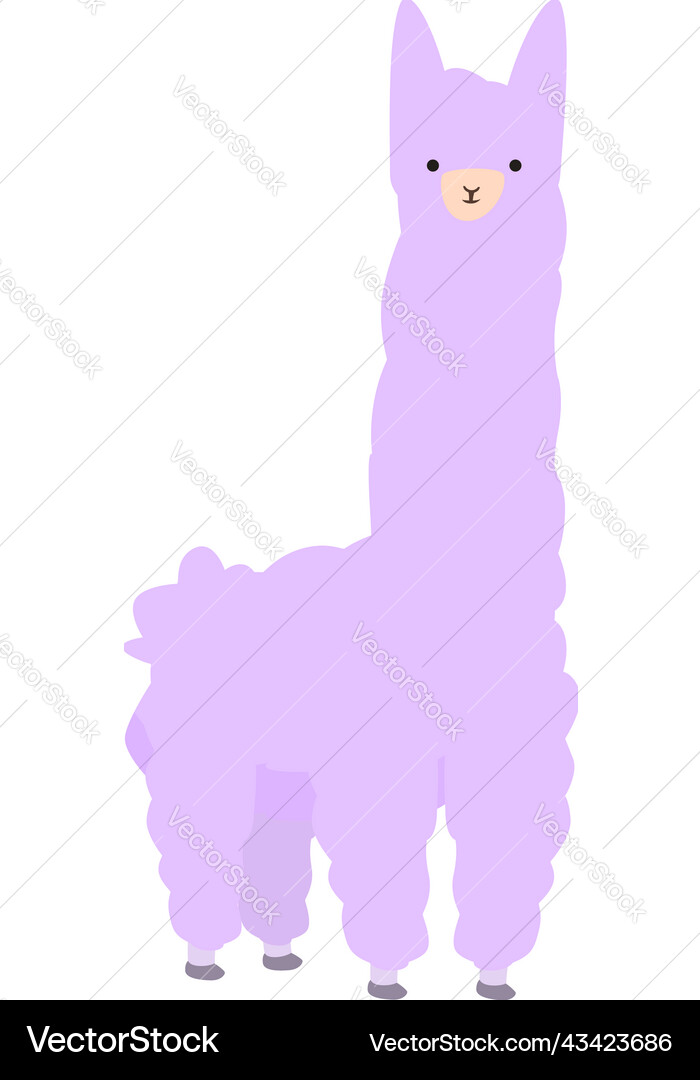 Süße lama ikone karikatur alpaca peru Süße lama ikone karikatur alpaca peru vektorbild