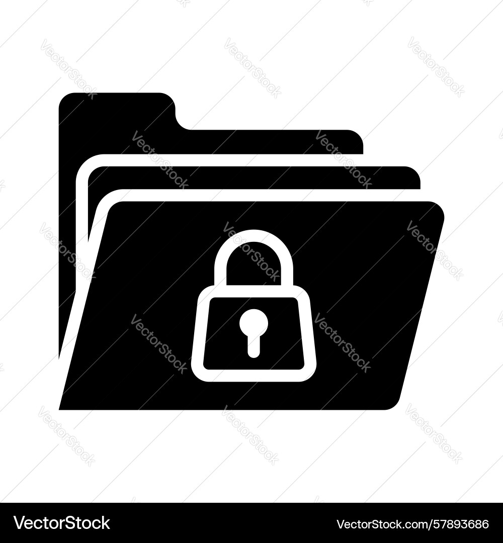 Secure folder Vector Image