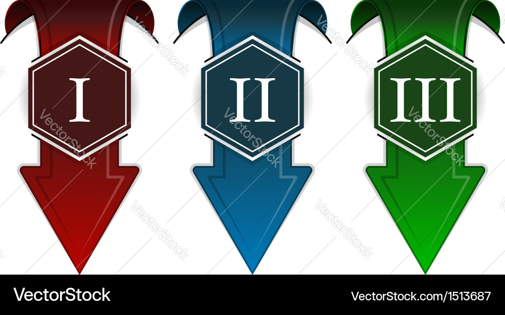 Abstract infographics design element with arrow vector image