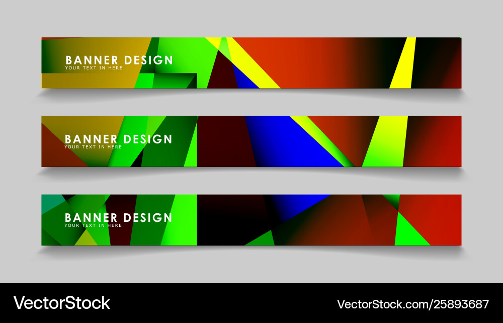 Abstract rectangular banners with colorful Abstract rectangular banners with colorful vector image