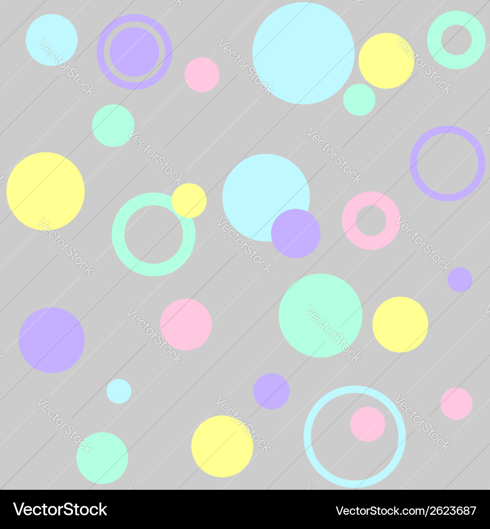Circles abstract seamless pattern vector image